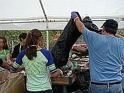 Scouts Sorting Recyclables