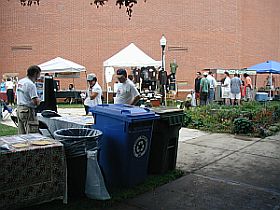 Trash and Recycling Station