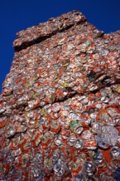 Stacked Bales of Cans