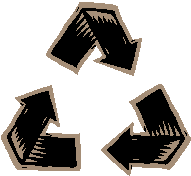 Recycling symbol - chasing arrows