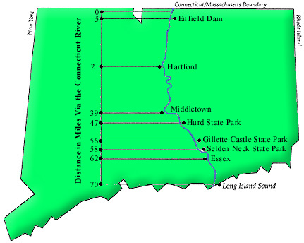 Map of Connecticut River