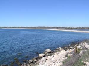 Photograph of Beach as viewed from Bluff Point