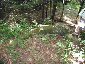 Circle of stones at Macedonia Brook State Park