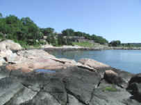 Photograph of rocks at Rocky Neck State Park