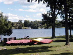 Canoes at Lake Waramaug