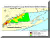 Link to larger image of hypoxia map for August 4-8, 2003