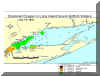 Link to larger image of hypoxia map for July 7-9, 2003