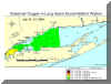 Link to larger image of hypoxia map for July 19-21, 2004