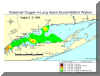 Link to larger image of hypoxia map for August 2-6, 2004