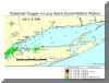 Link to larger image of hypoxia map for July 6-8, 2004