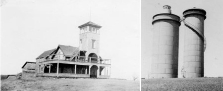 image of two firetowers