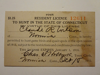 1915 Hunting License