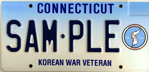 Korean War Veteran/Korean War Veterans Association Inc. plate