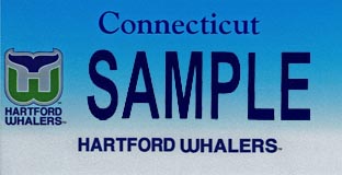 Hartford Whalers plate sample