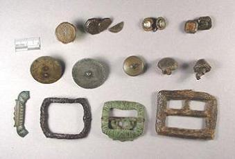 Image of buttons, buckles and cufflinks