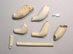 Image of kaolin pipe fragments