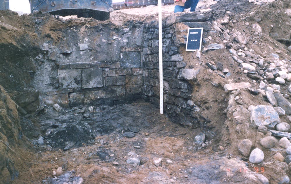 Excavation of house and wall