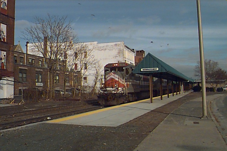 Commutter train at station