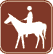 Horseback riding symbol