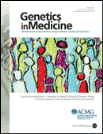 Genetics In Medicine Journal Cover