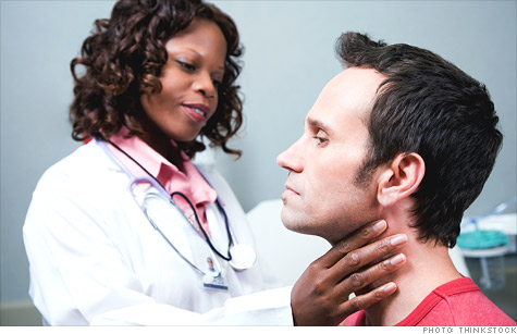 doctor check males neck