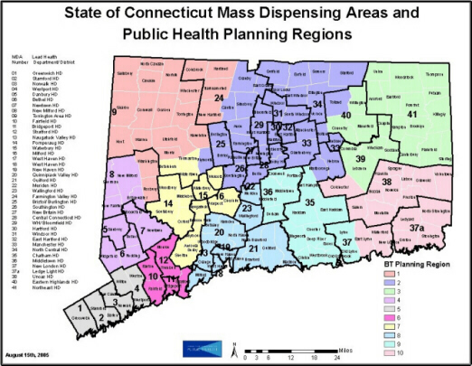 Mass Vaccination Regions