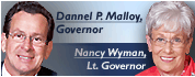 Image of Governor Dannel P. Malloy and Lt. Governor Nancy Wyman