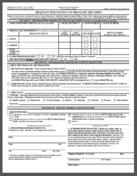 Standard Form 180 Printable