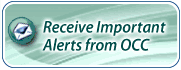 Receive Important Alerts from OCC