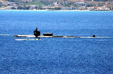 The Los Angeles-class attack submarine USS Dallas.