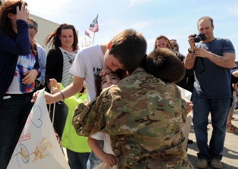 CT National Guard Families Welcome Home 100 Soldiers