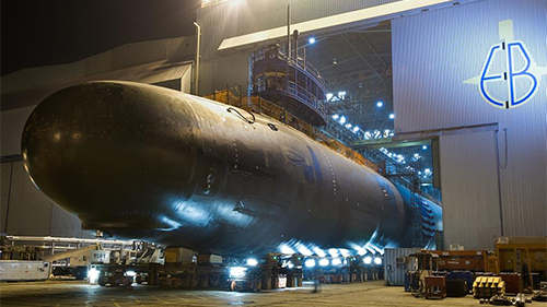 The Virginia-class attack submarine USS North Dakota.