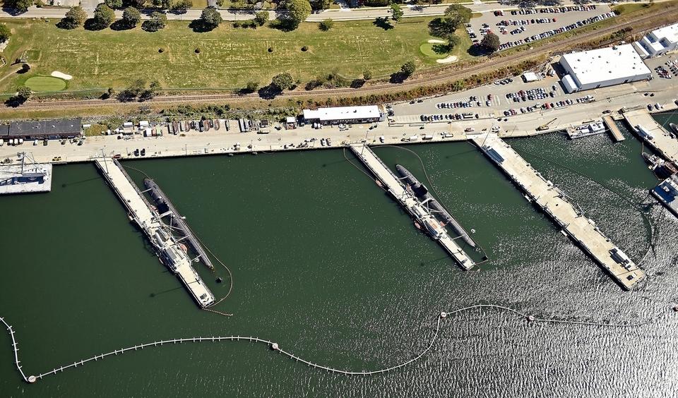 U.S. Navy Sub Base in Groton Pier 32