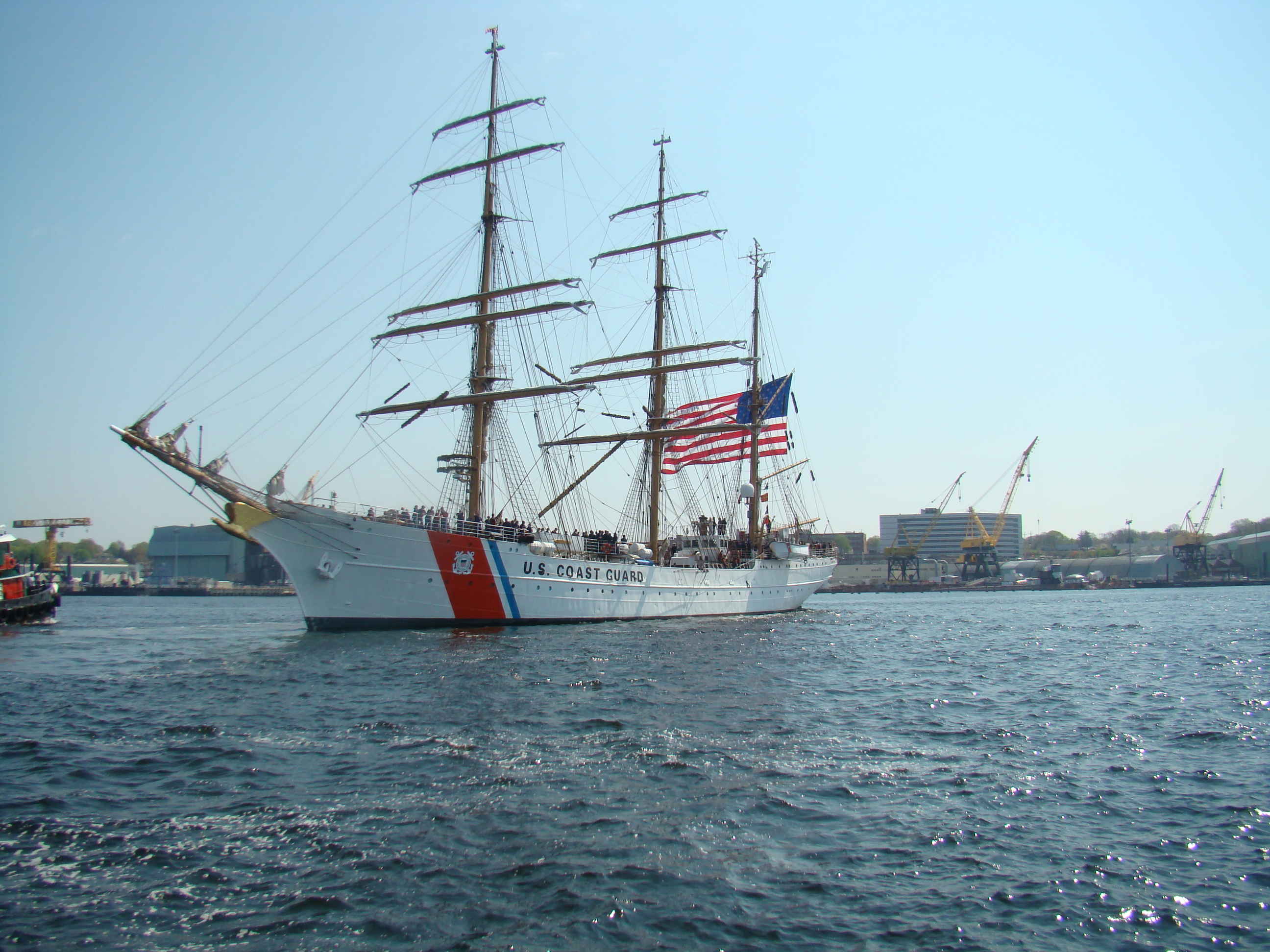 USCG Eagle leaves for voyage to Europe