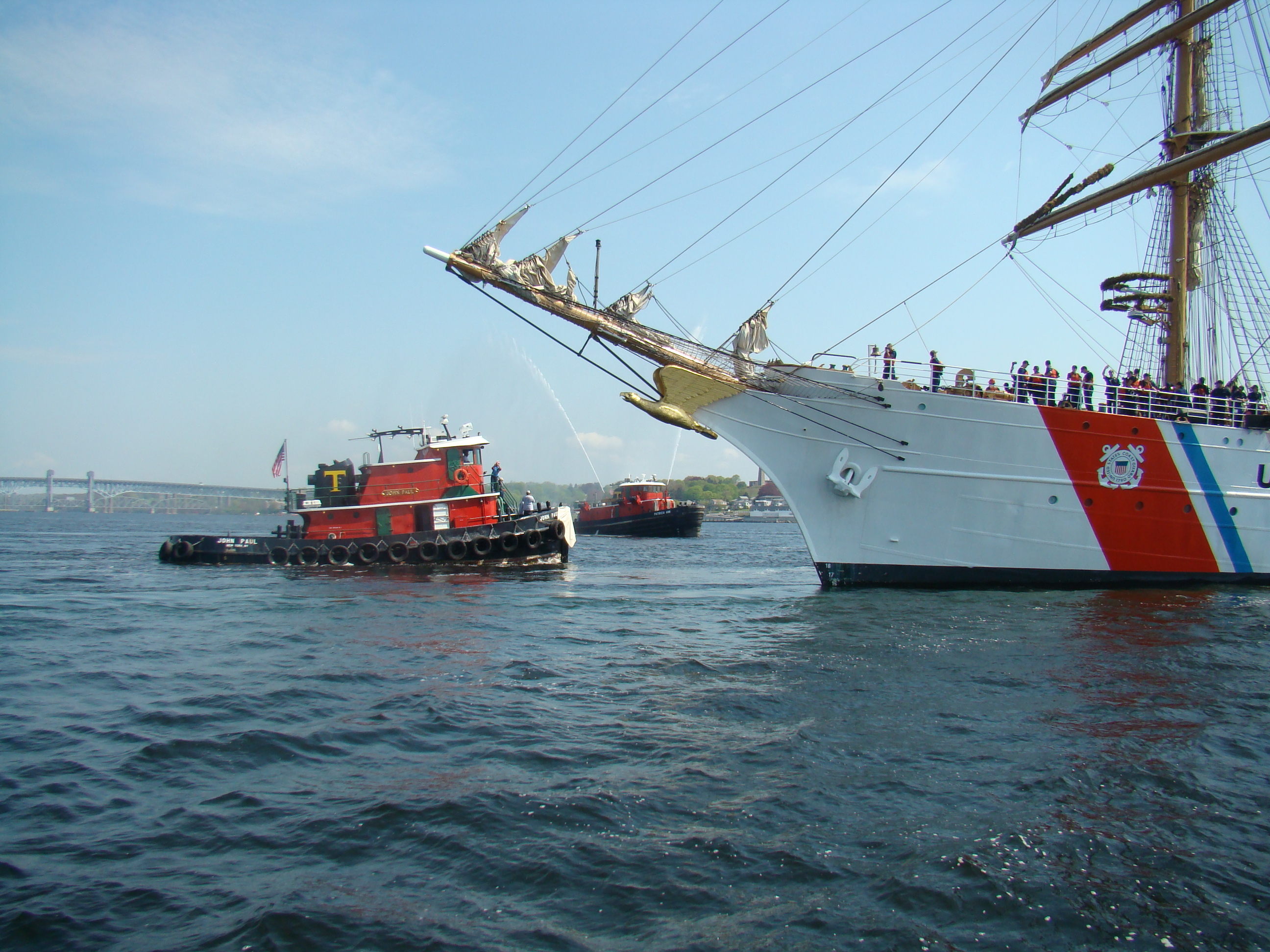 USCG Cutter Eagle departs on its 75th anniversary voyage to Europe
