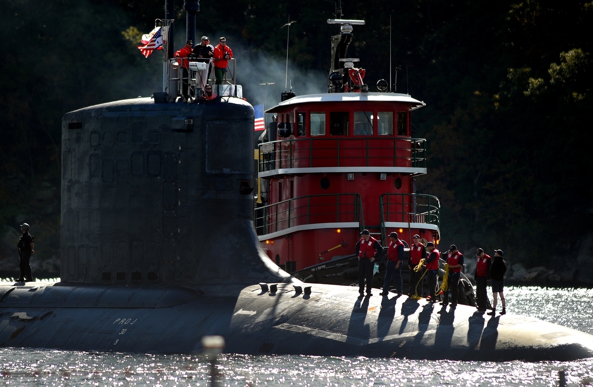 The USS California returns to US Naval Subase