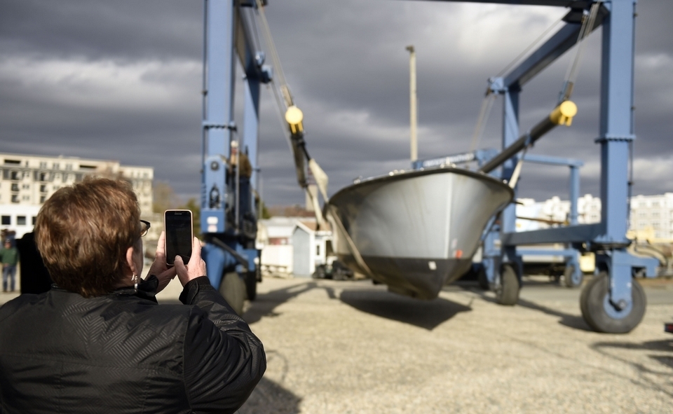 Water Taxis are delivered to Crocker's Boatyard in New London