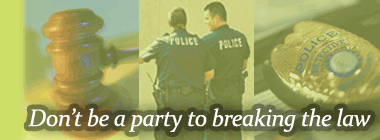 Image Don't be a party to breaking the laws