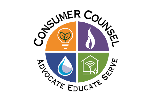 consumer counsel logo - advocate, educate, serve