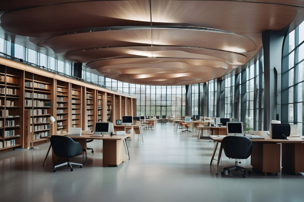 modern college library