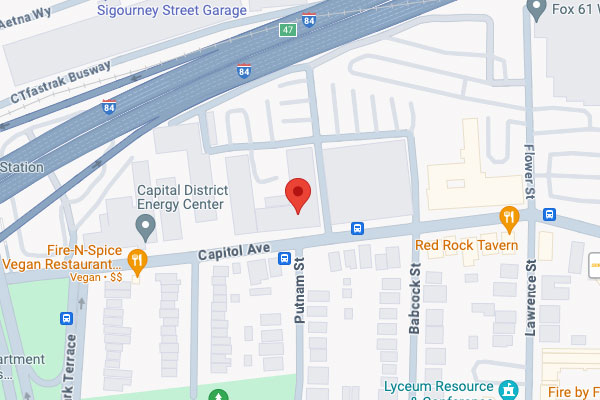 Map to 450 Capitol Avenue in Hartford CT