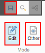 Screenshot highlighting the Edit icon. 