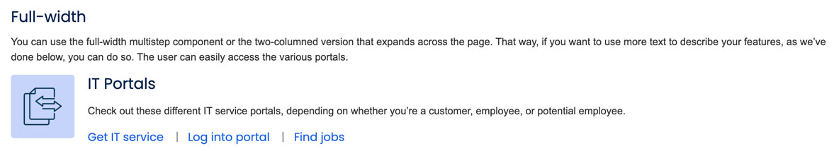Multistep component.